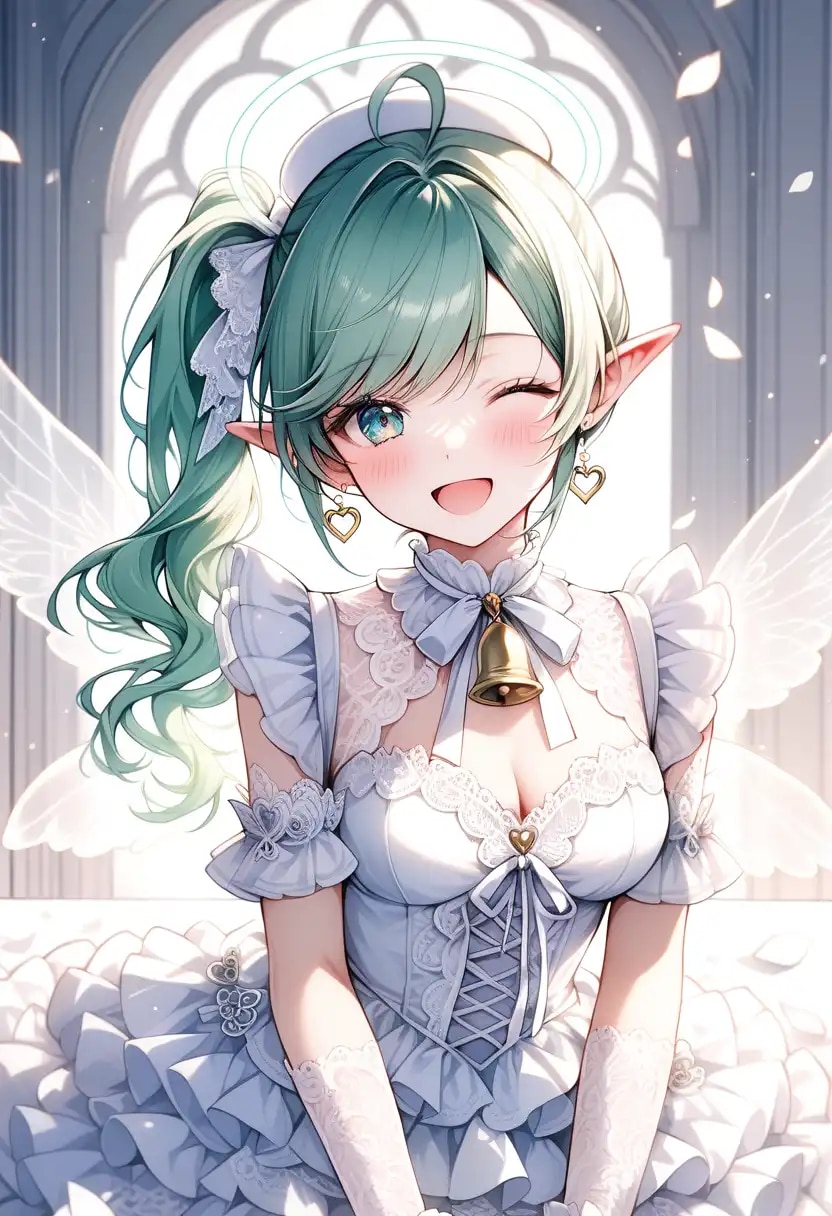 白い妖精姿になったマヤ | の人気AIイラスト・グラビア