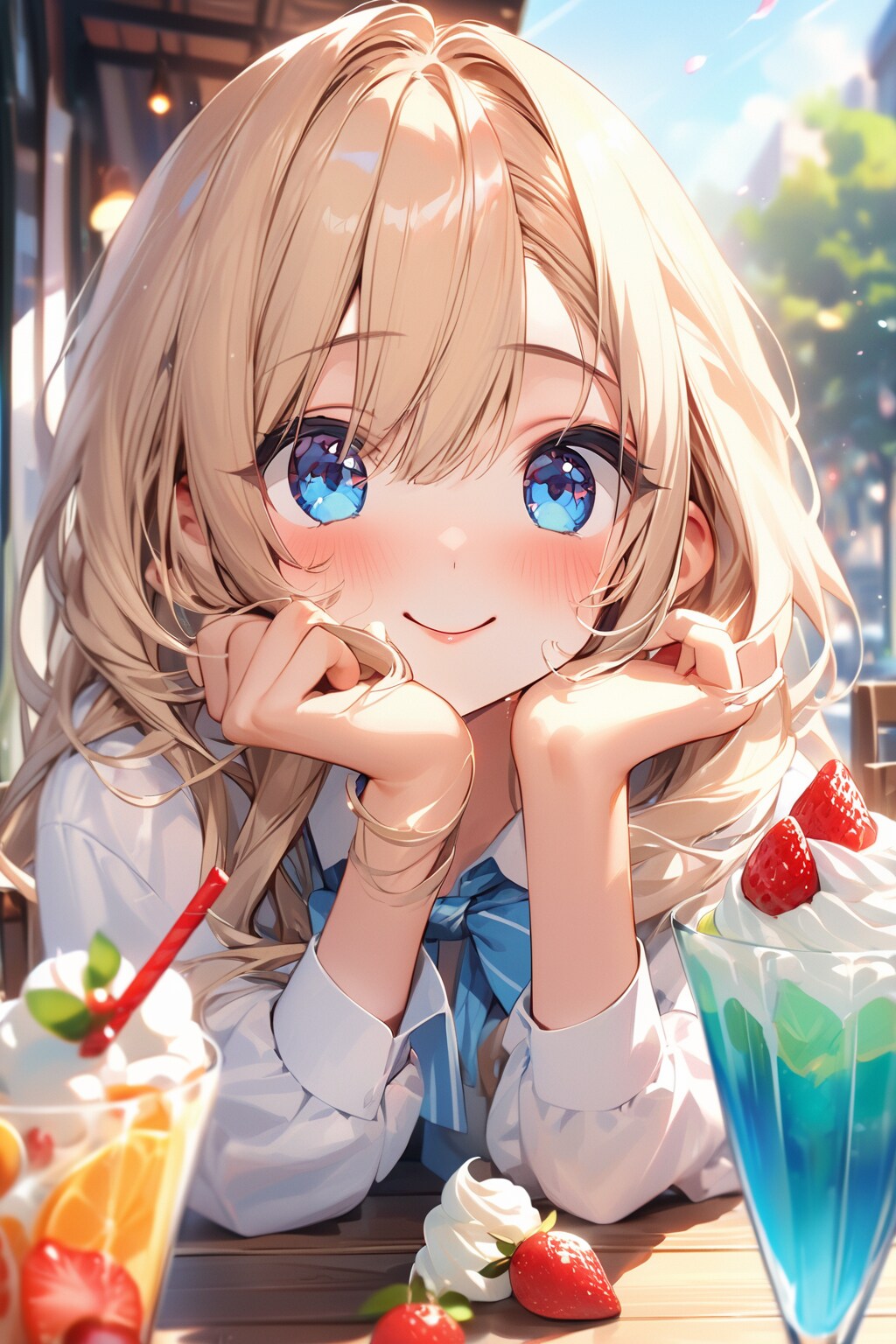 エルフさんとカフェにて