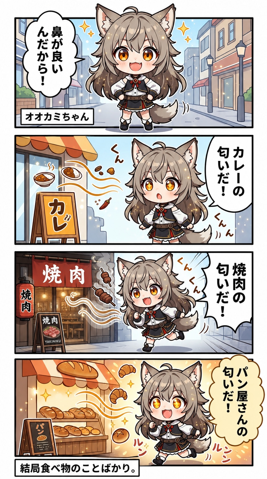 オオカミちゃんは鼻が利く