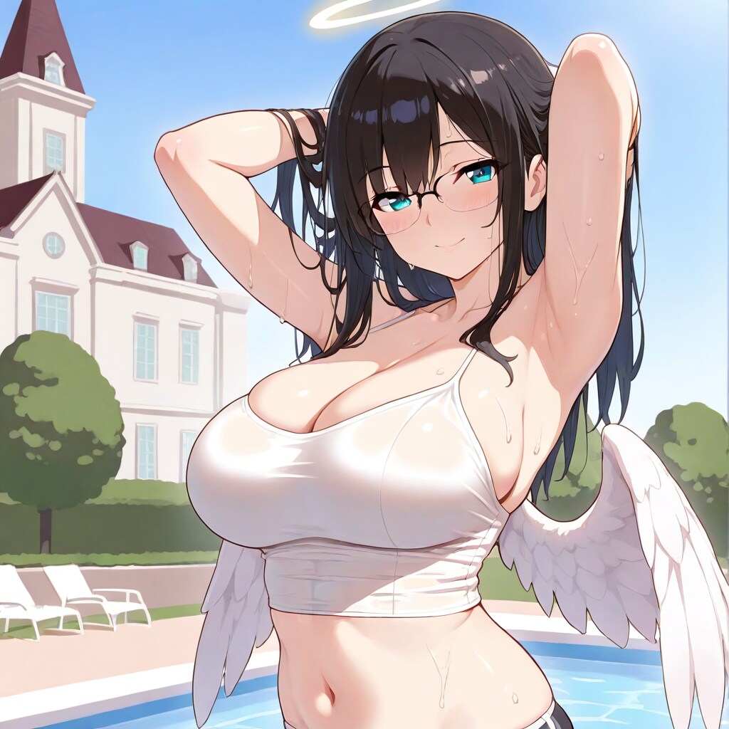 ぽっちゃり天使さんのプール