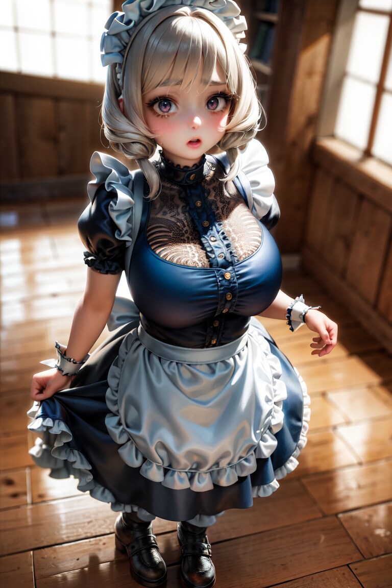 ロリメイド　おちちの発育が早熟2