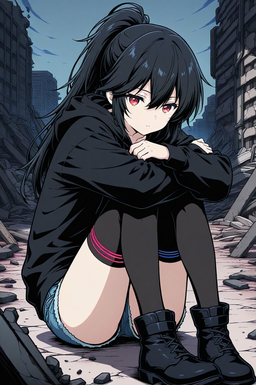 崩壊した都市 | の人気AIイラスト・グラビア