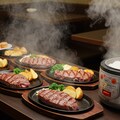 深夜食堂のステーキセット釜ごと米飯付きエンドレスディナーコース有り 2枚目