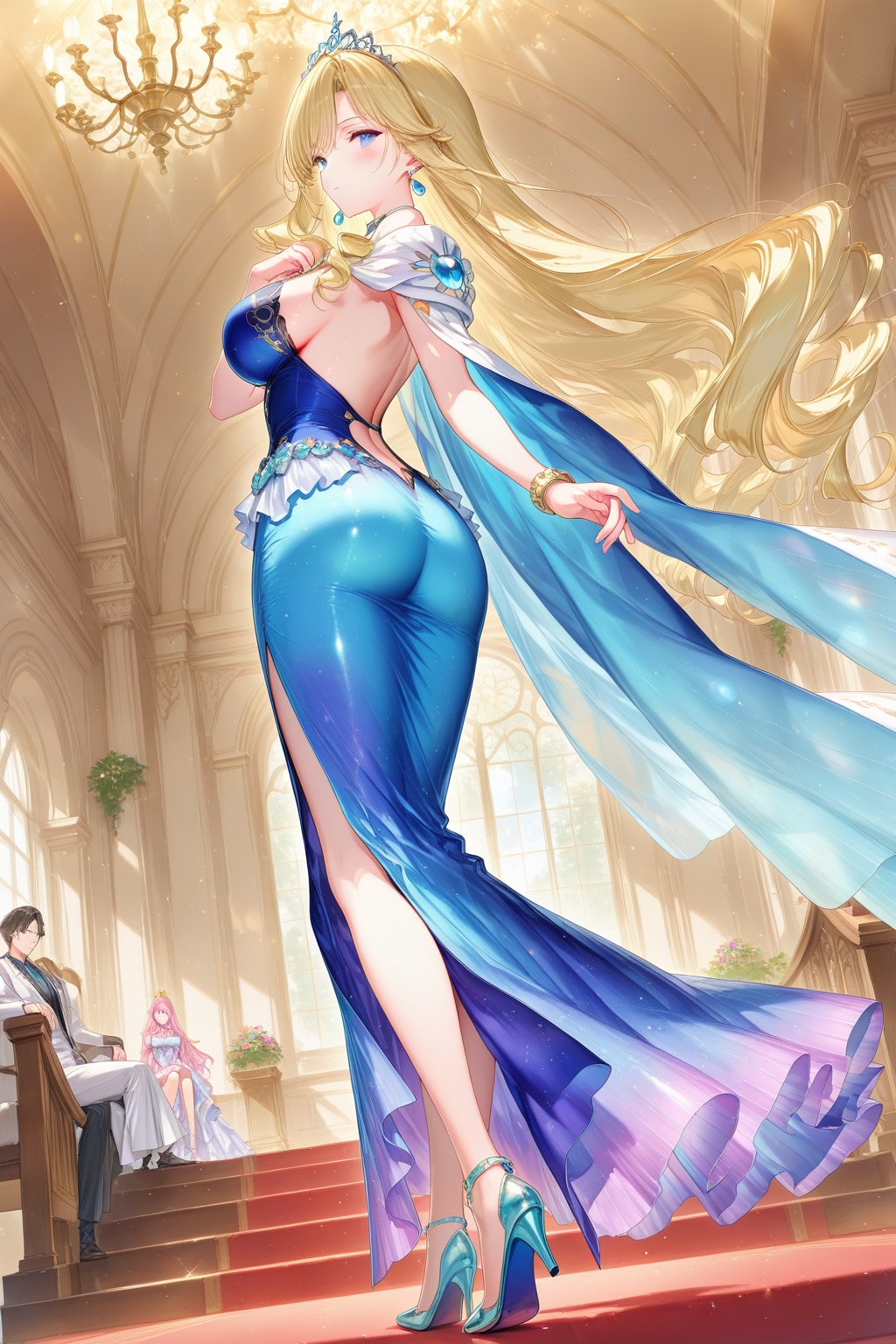 Exotic beauty looking back美人