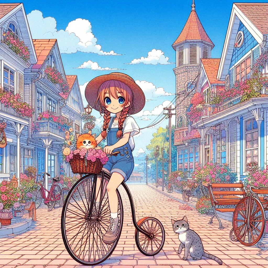 ペニー・ファージング型自転車というそうです