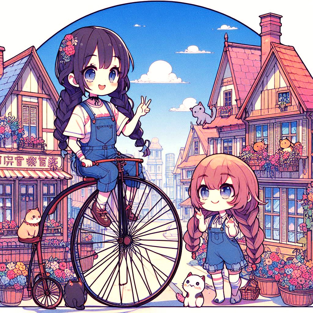 ペニー・ファージング型自転車というそうです