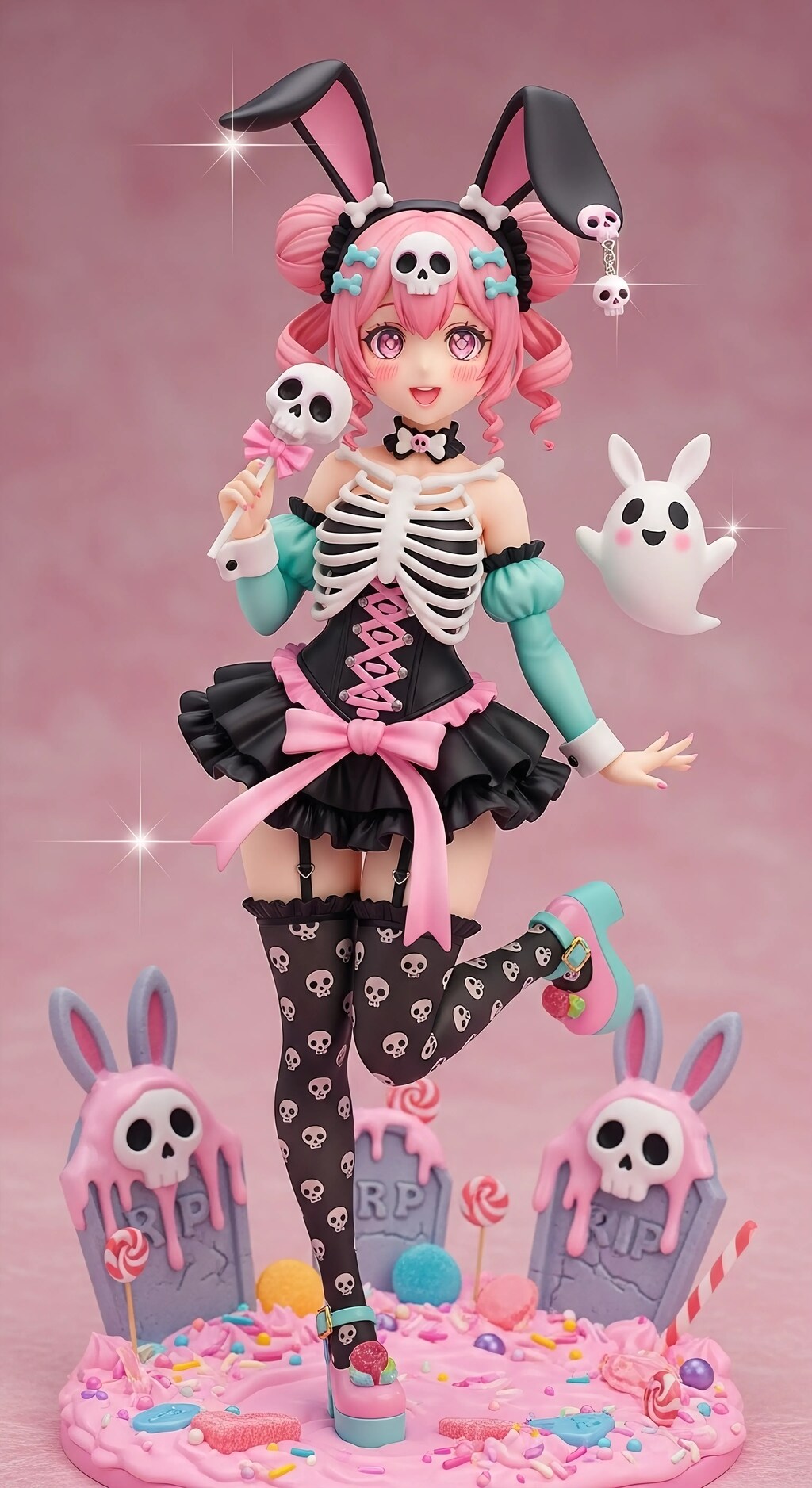 SKULL BUNNY FIGURE COLLECTION