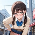 パン見せする茶髪ちゃん 2枚目