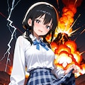 火山と落雷とパンチラ 4枚目
