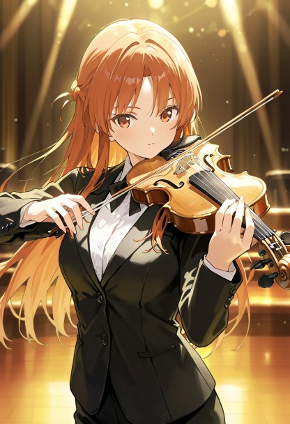 バイオリン娘（403） | の人気AIイラスト・グラビア