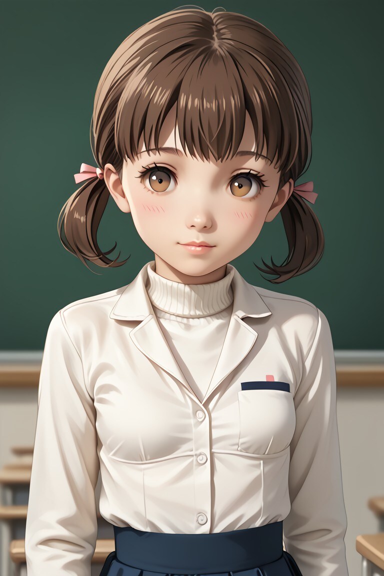 おさげ少女の新学期 | の人気AIイラスト・グラビア