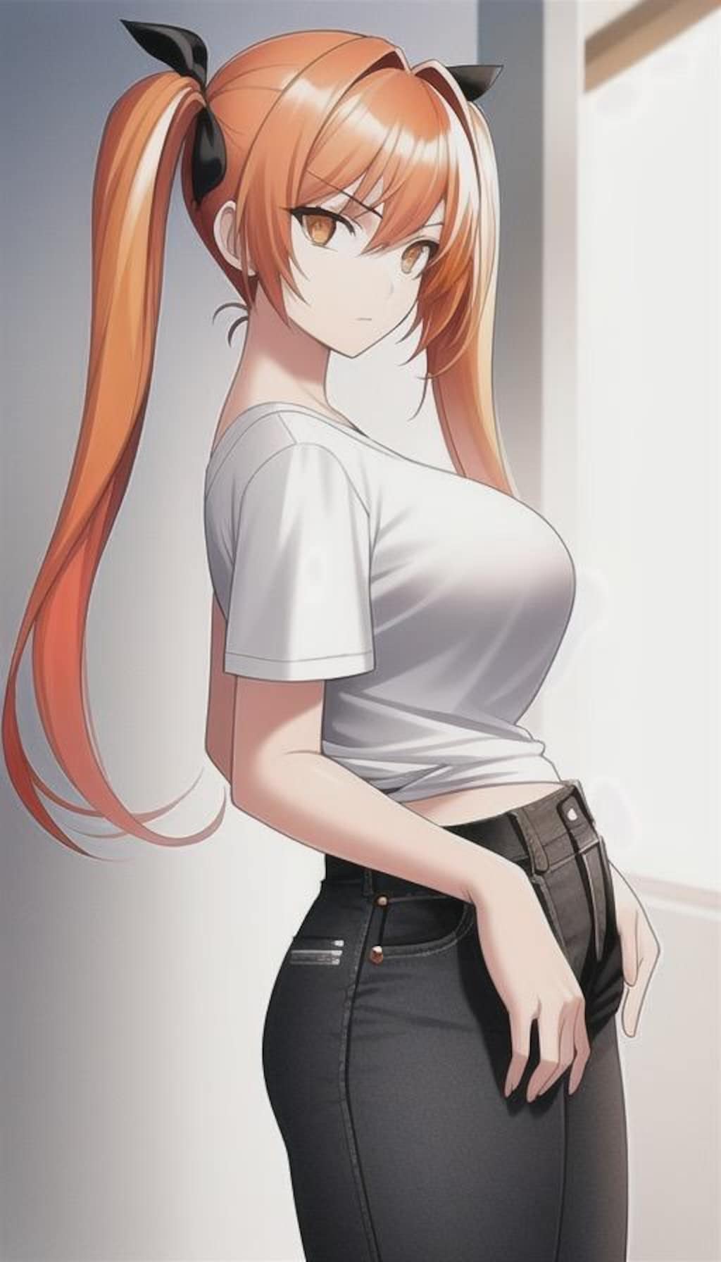 オレンジ髪の子　2