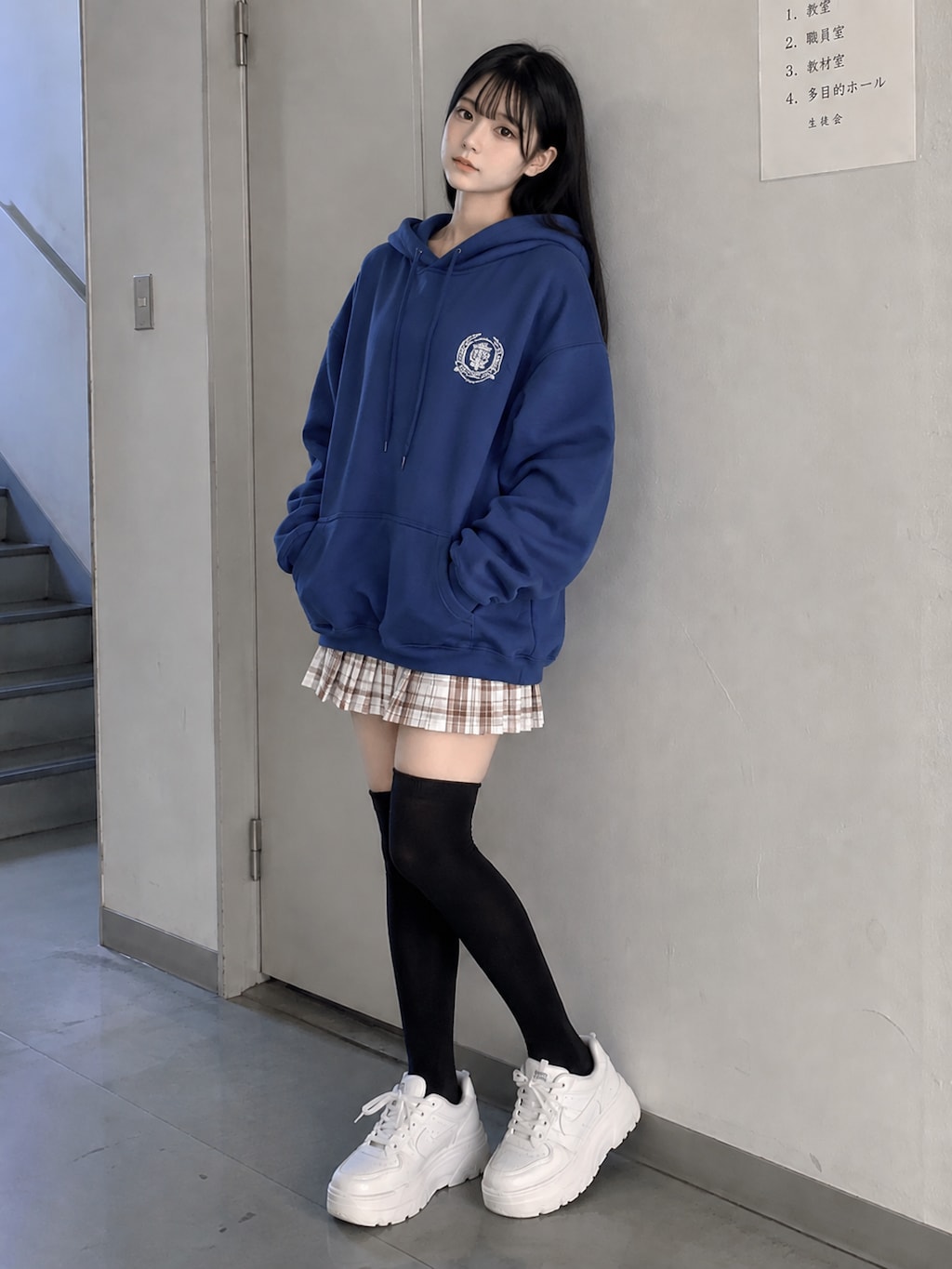 廊下の女の子
