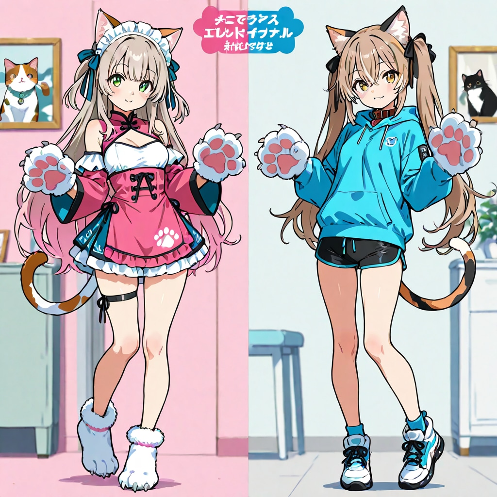 ネコの日コーデdaisy | の人気AIイラスト・グラビア
