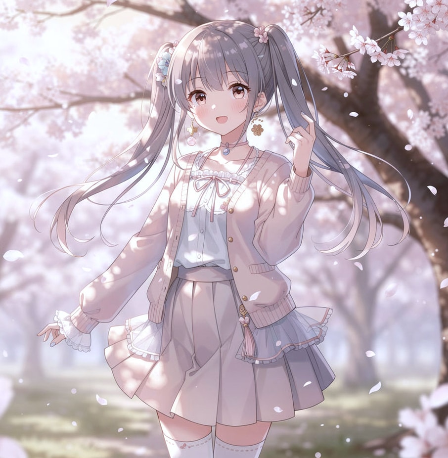 銀ツイさん。桜 | の人気AIイラスト・グラビア