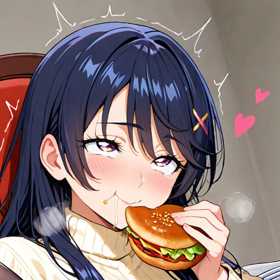 食べながら♡
