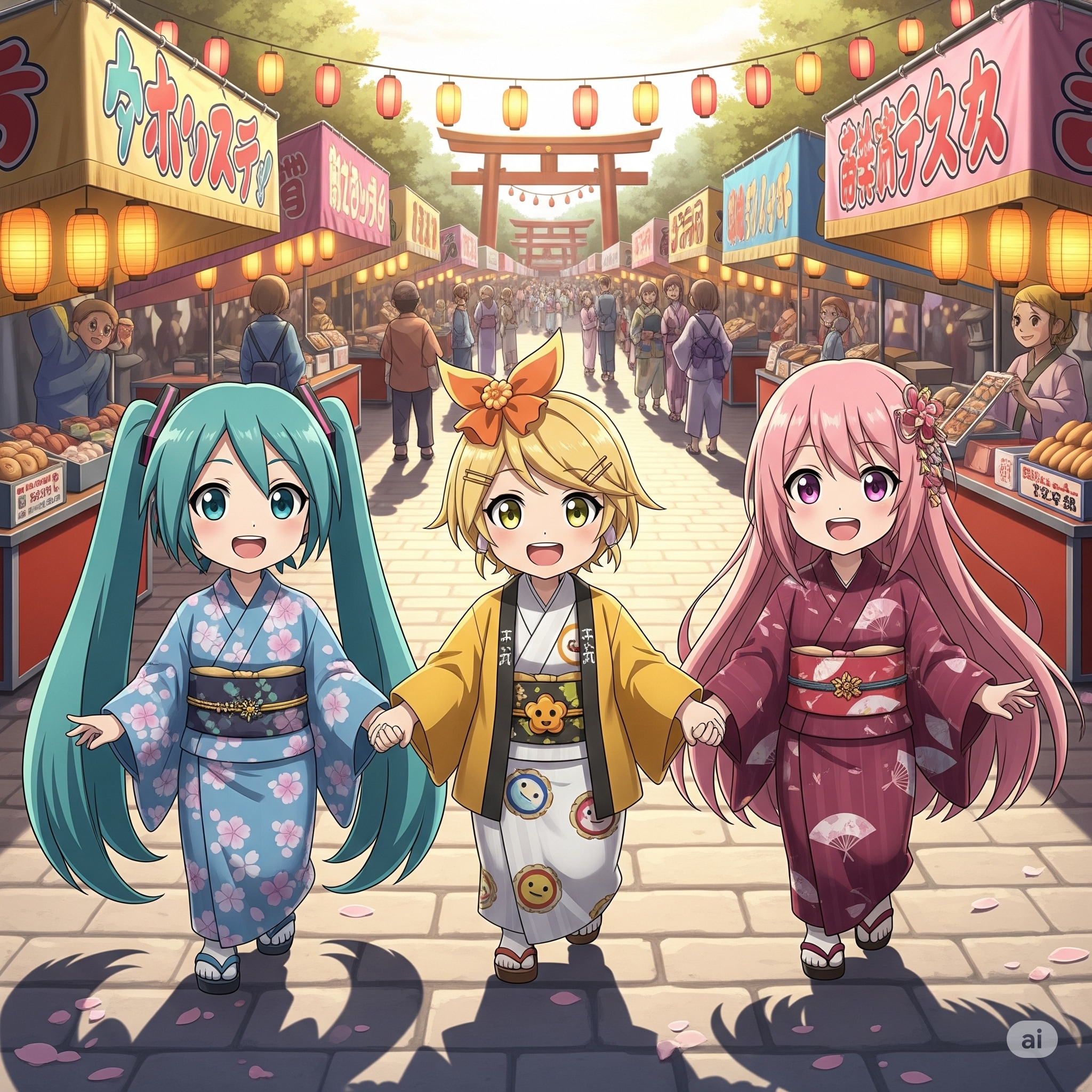 楽しいお祭り | の人気AIイラスト・グラビア