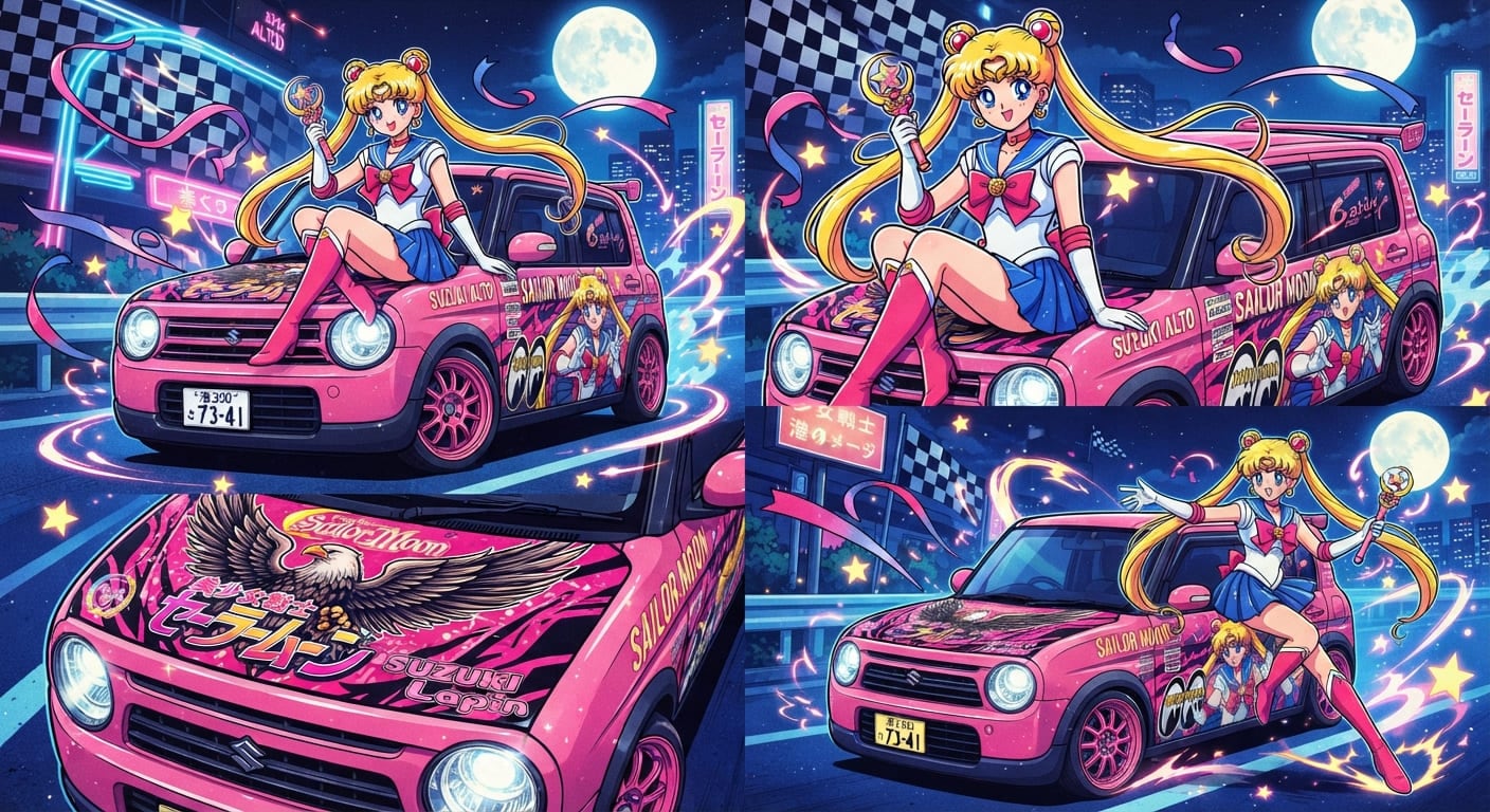 セーラームーンとラパン | の人気AIイラスト・グラビア