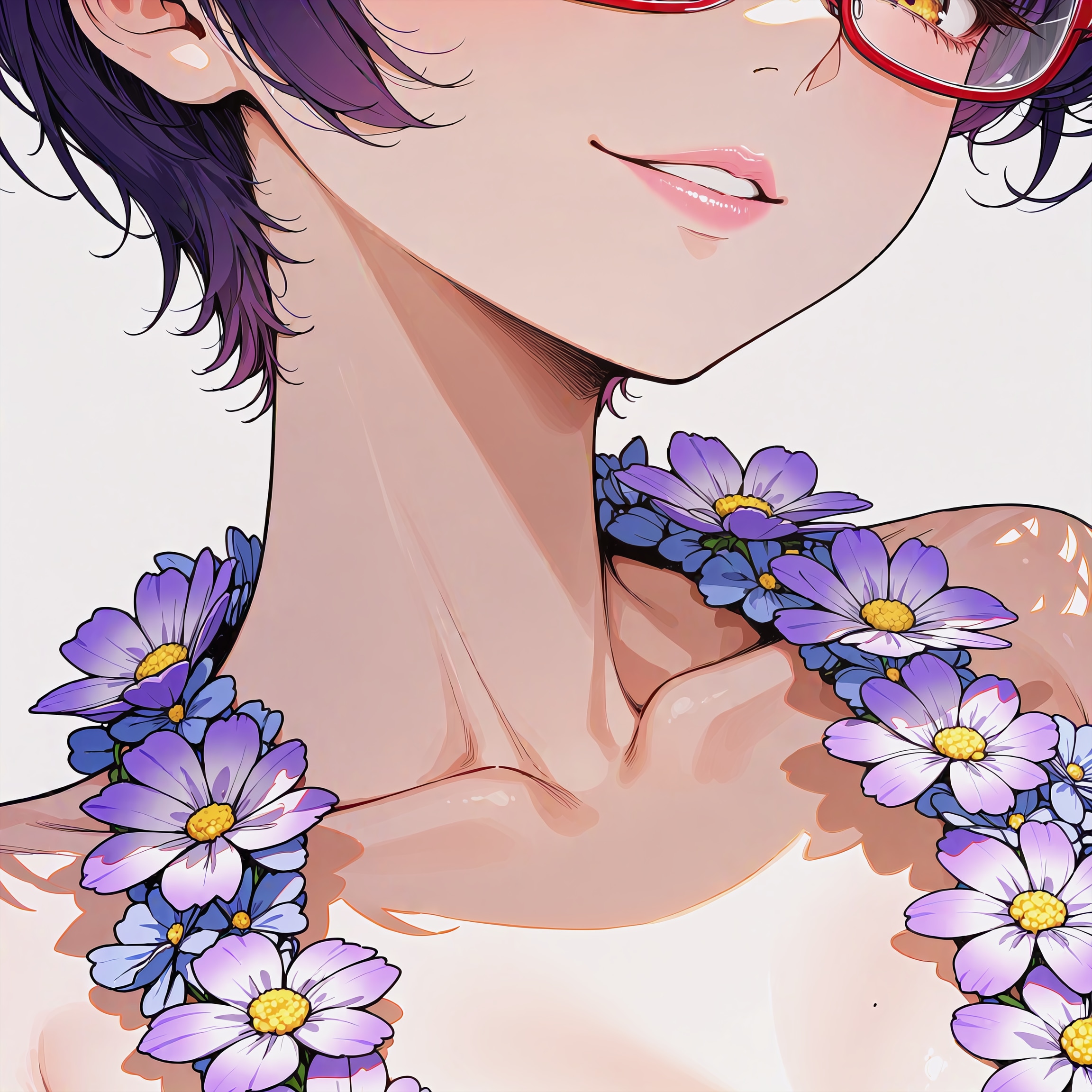 花の首飾り | の人気AIイラスト・グラビア