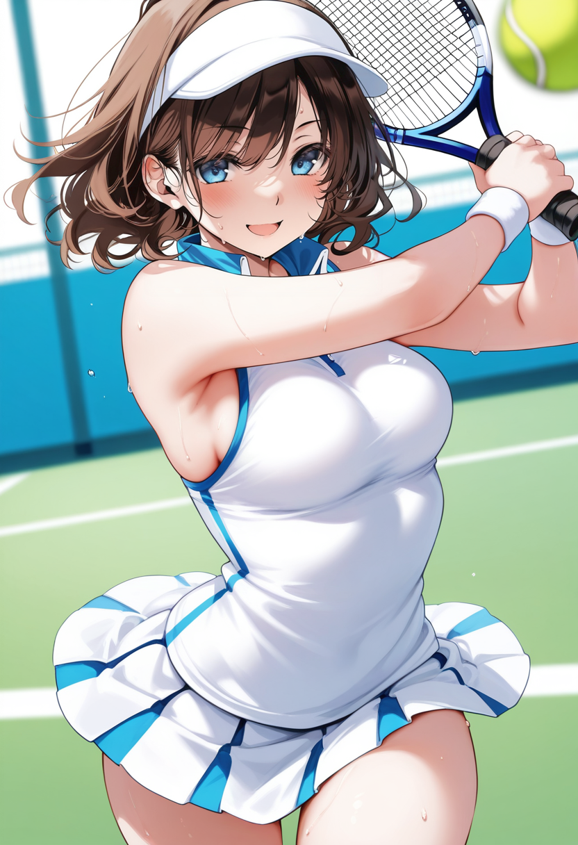 汗だくテニス