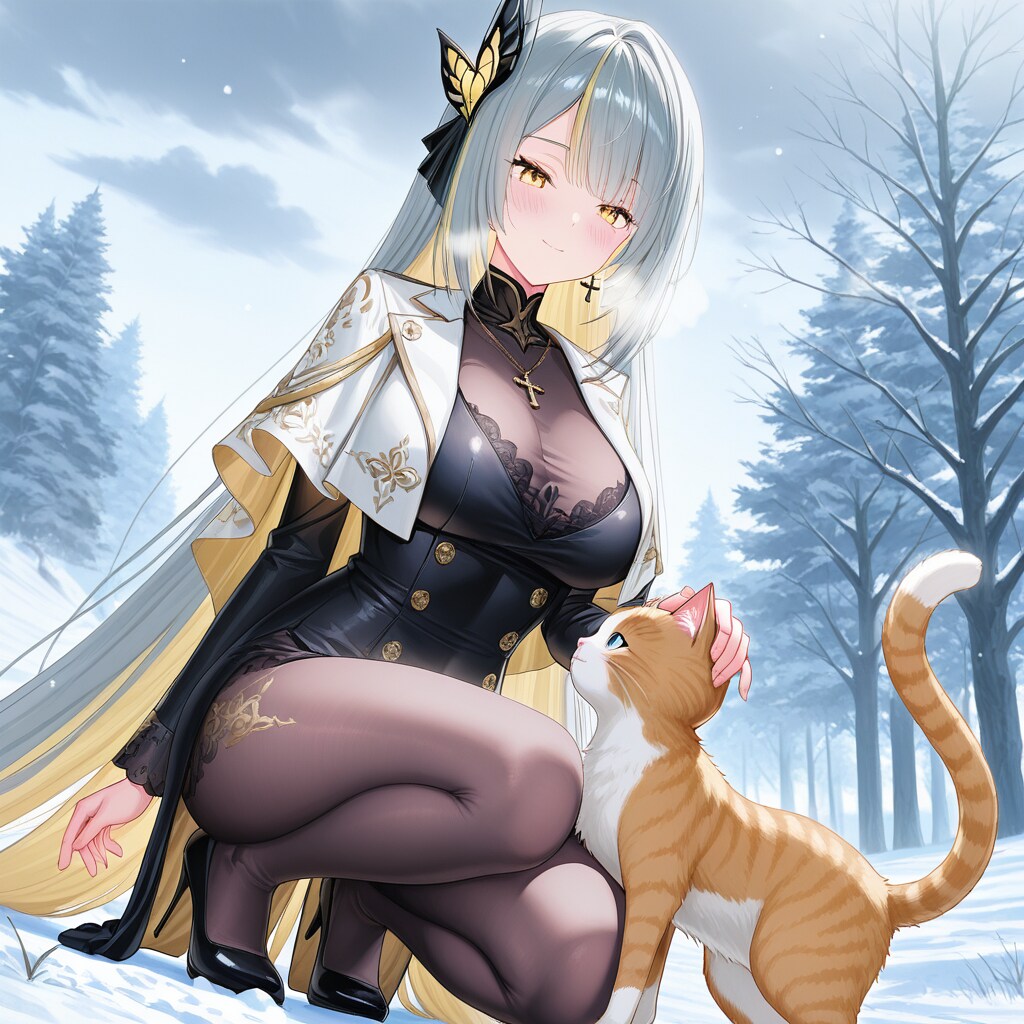 ジルリィさんと猫ちゃん（よその子）