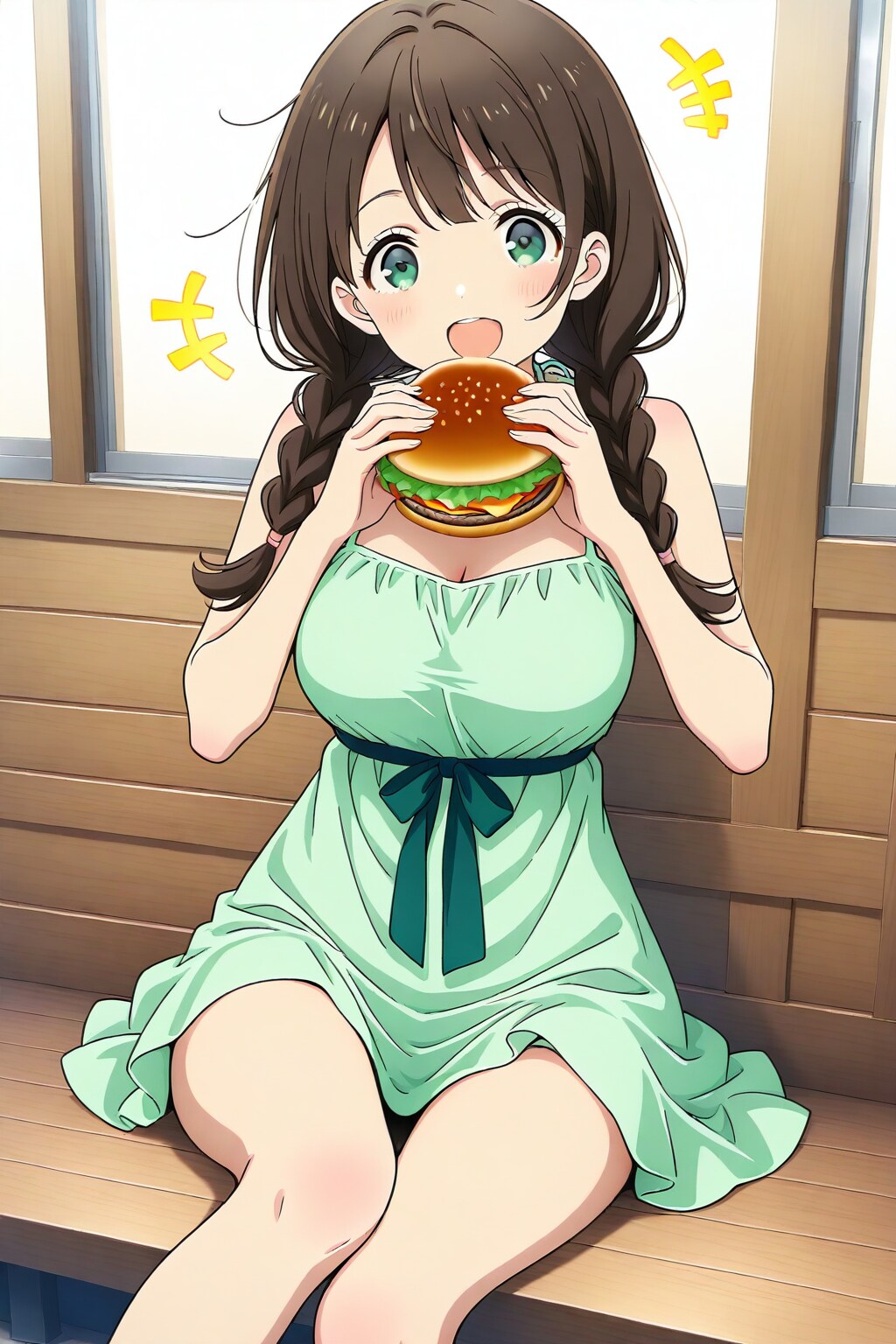 ハンバーガー大好き娘
