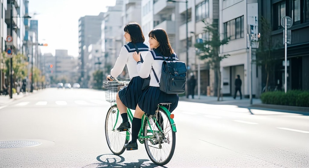 JKチャリ二人乗り