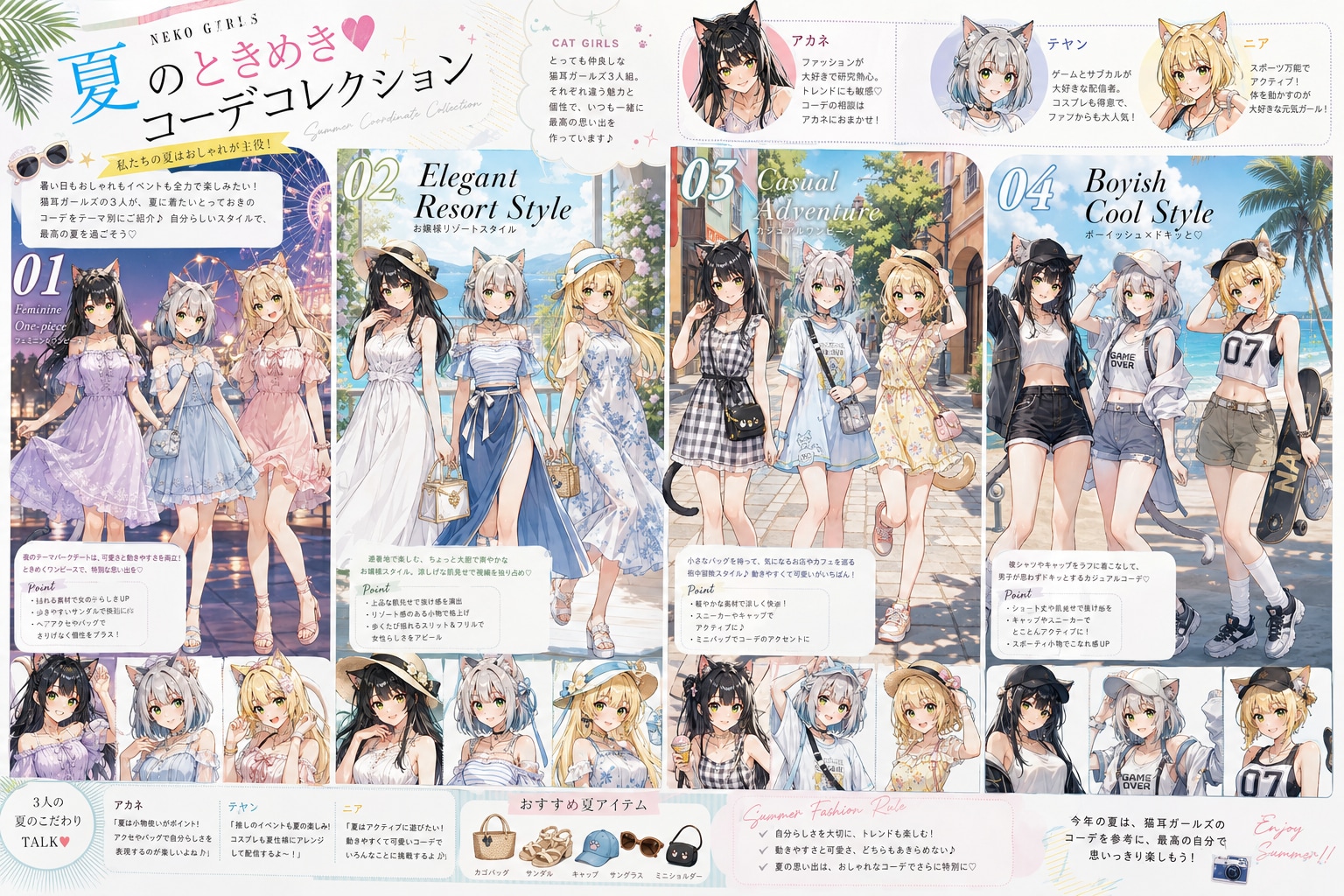 うちの子三人娘　夏服総選挙！(2)