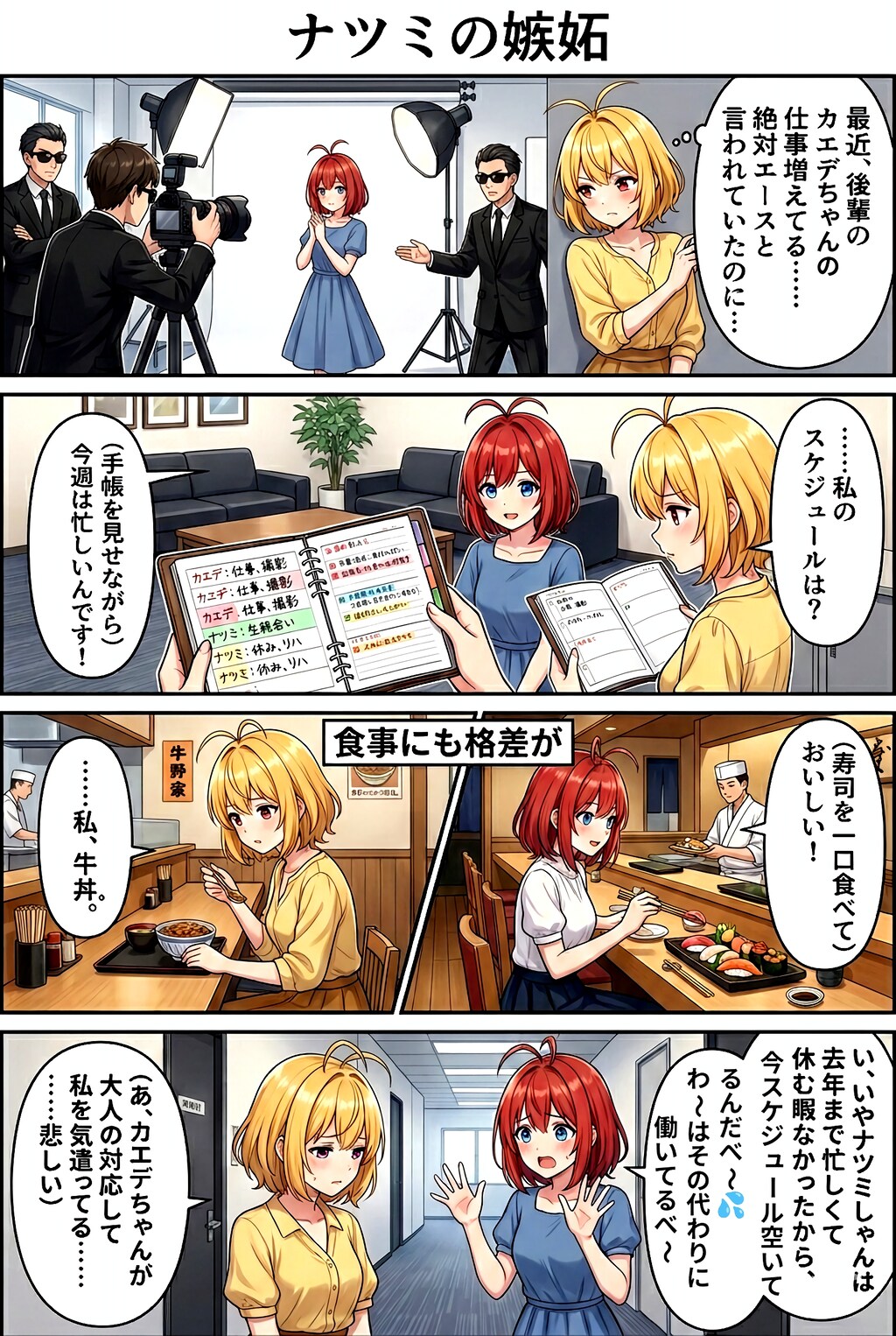 誰かに嫉妬する