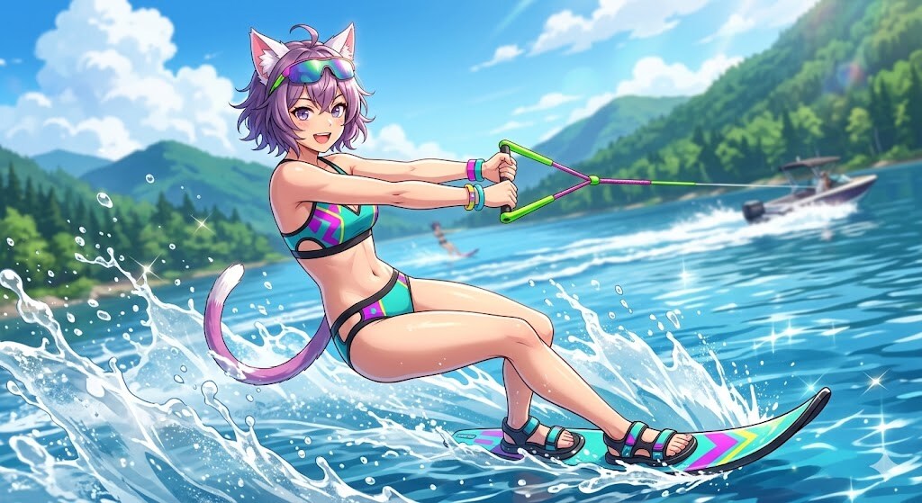 水上スキーのビキニシス