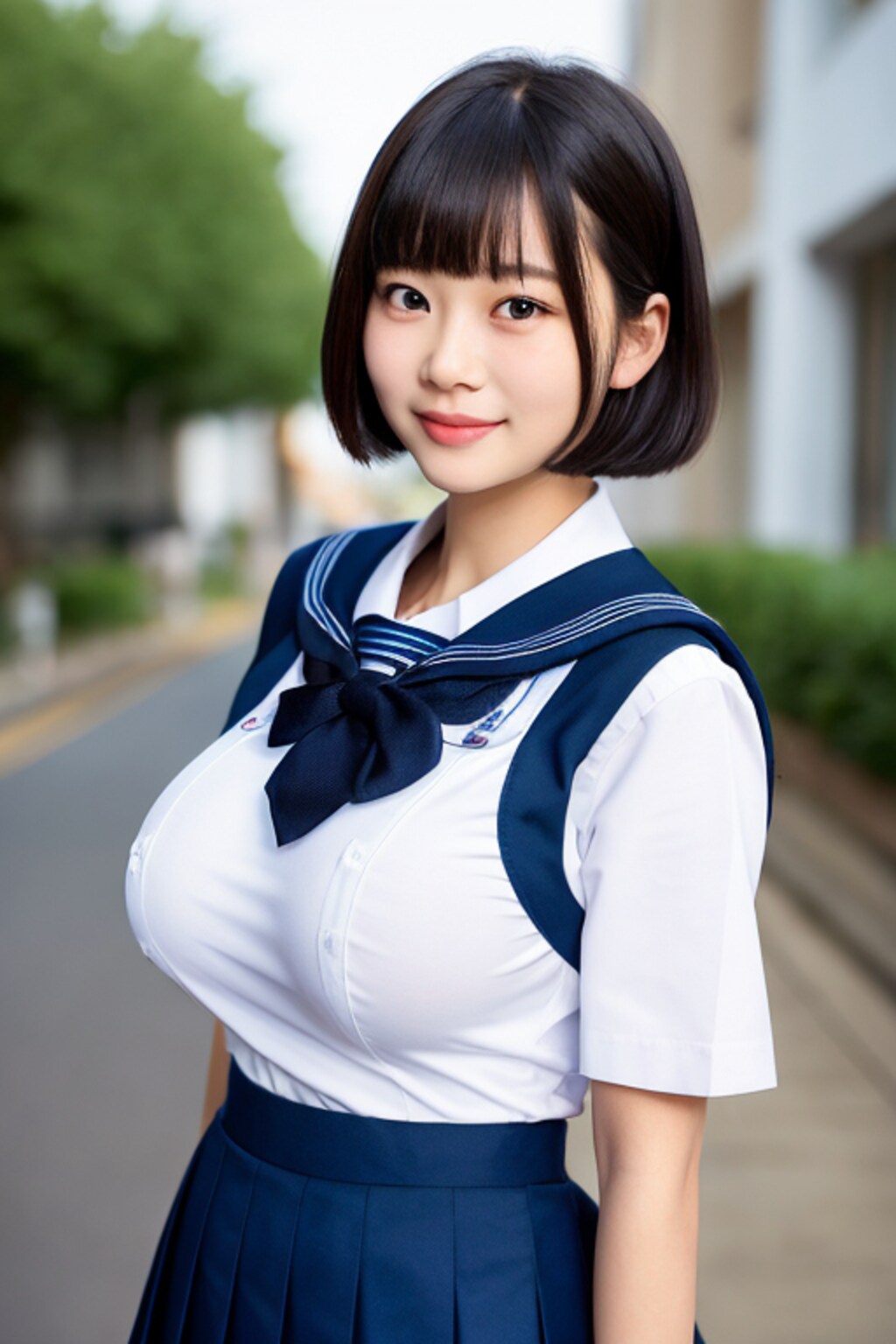 あそこでお祭りやってるよ！