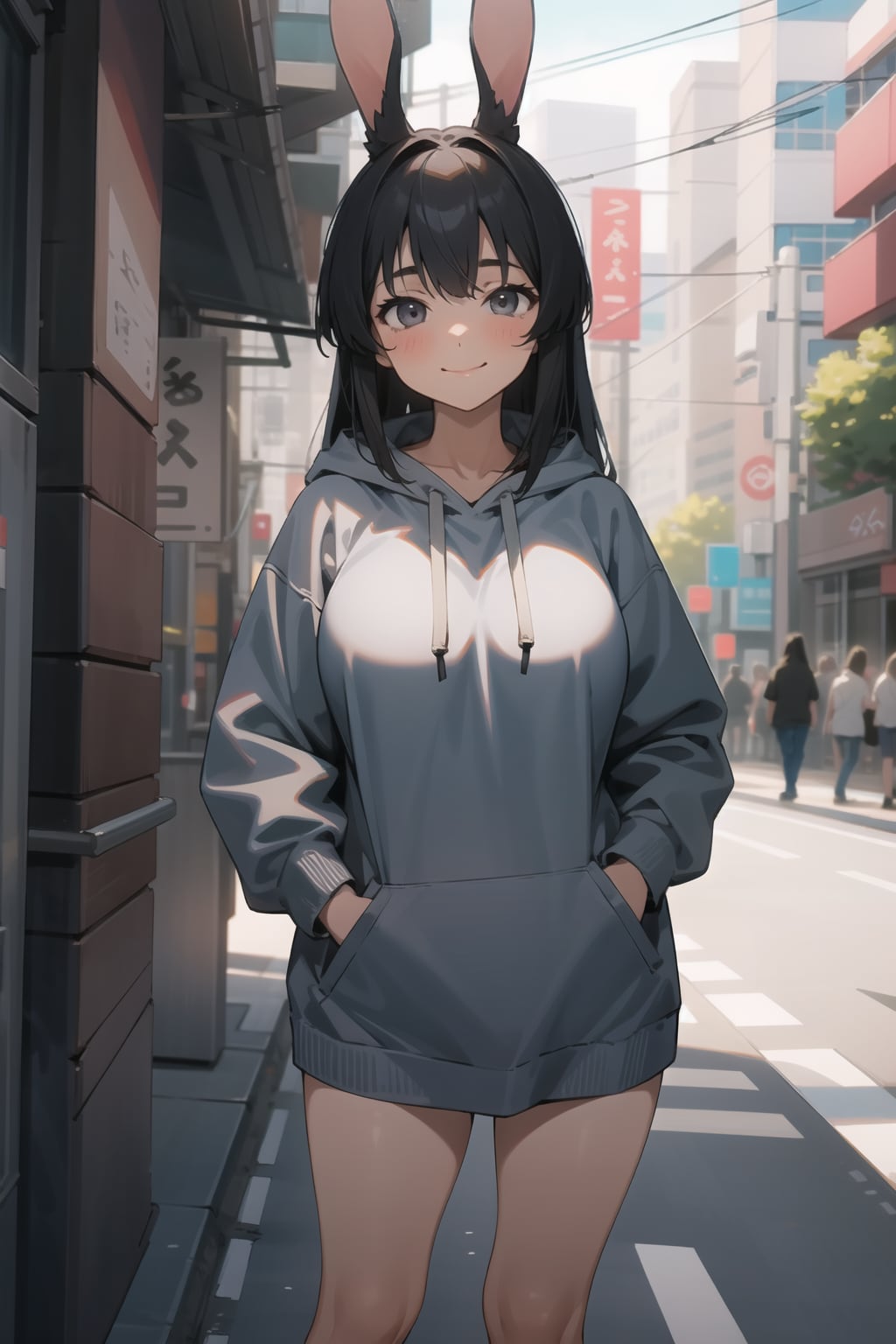 うさ耳フーディー