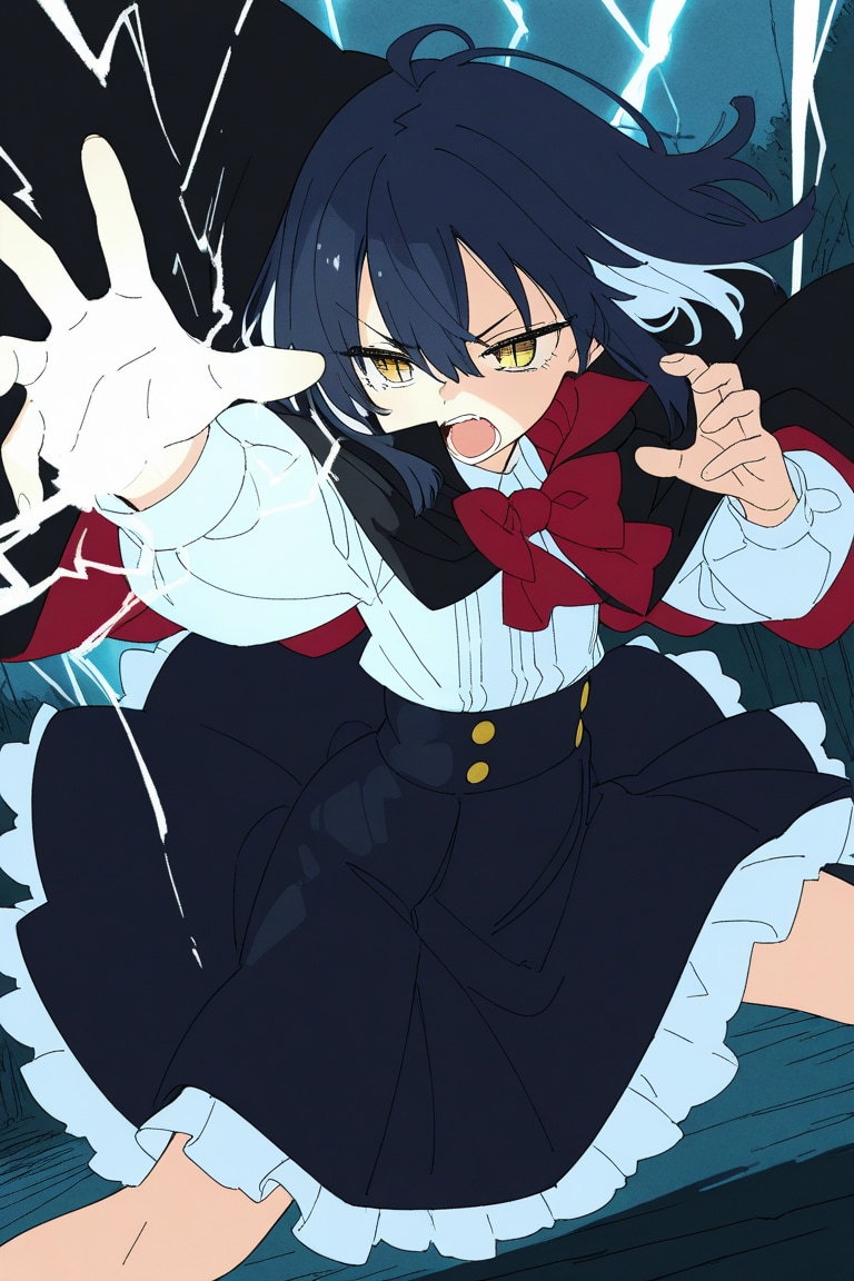 魔法使いちゃんは雷の魔法を覚えた | の人気AIイラスト・グラビア