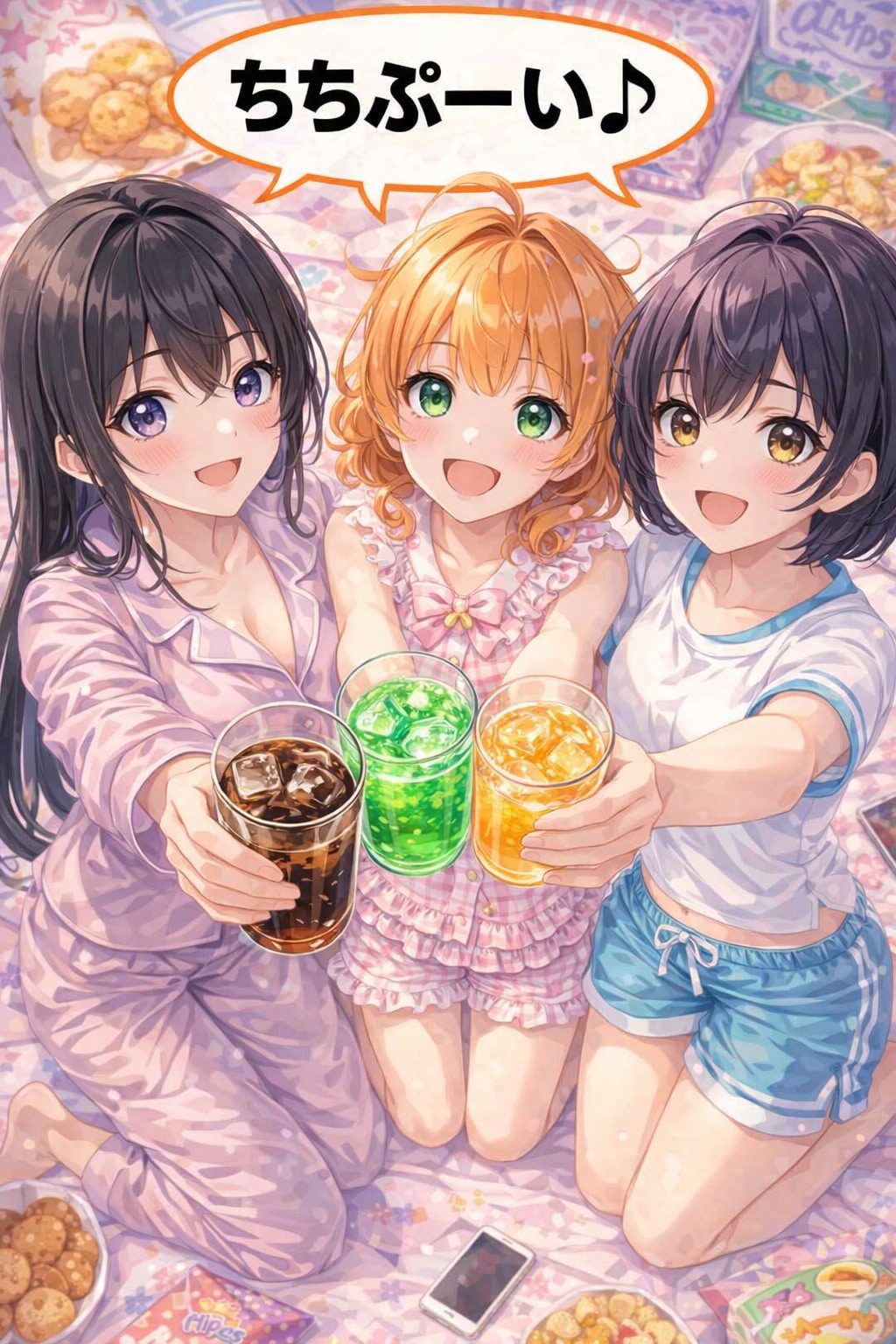 パジャマパーティーでちちぷ〜い♪