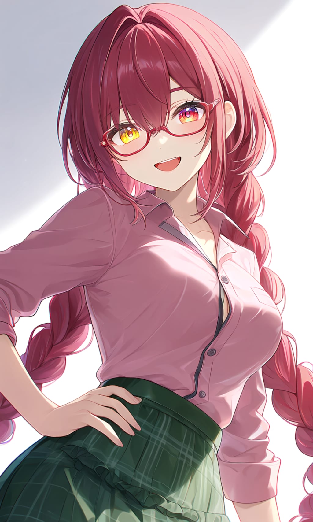 【JK】三つ編みメガネ女子
