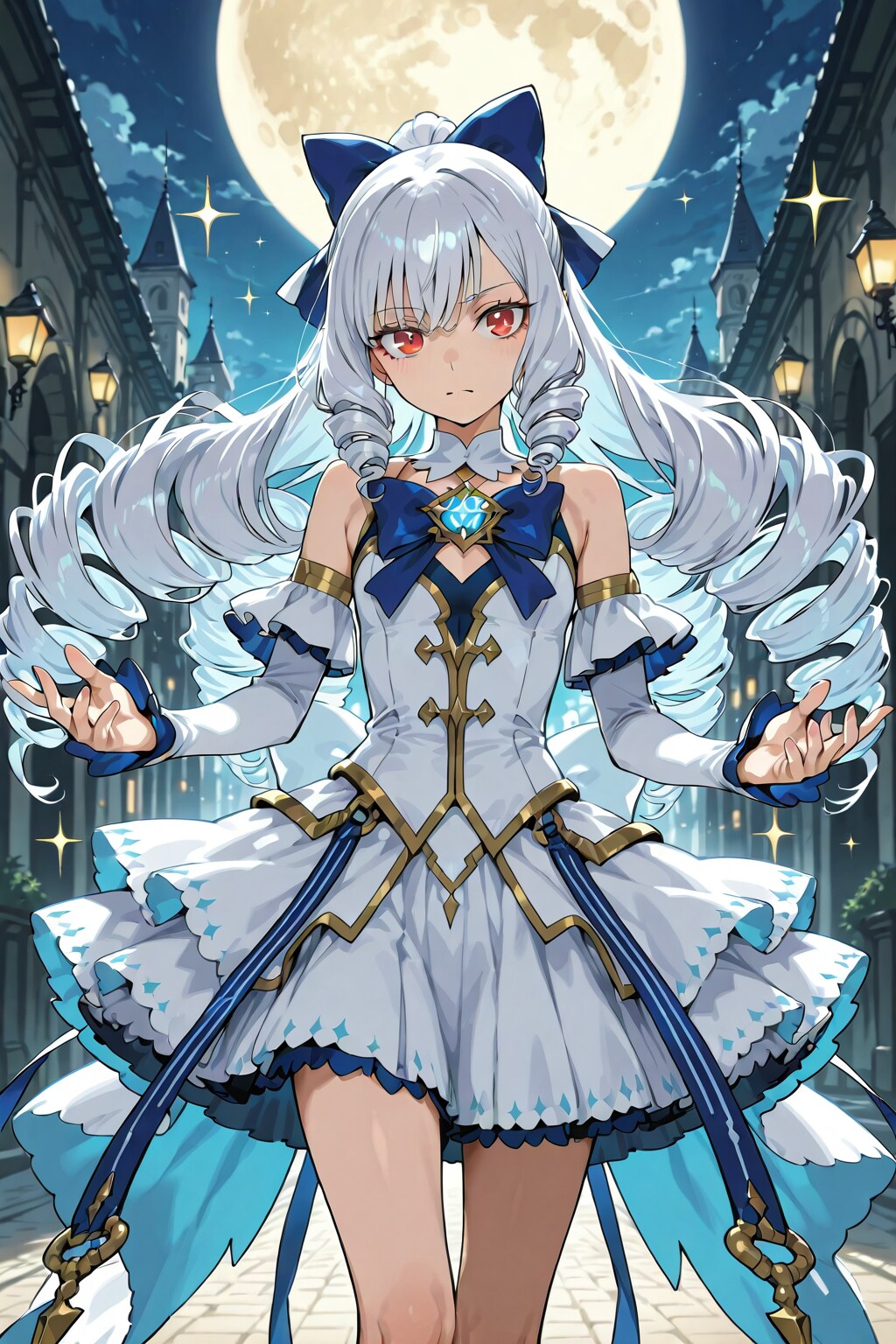 銀髪縦ロールな魔法少女 | の人気AIイラスト・グラビア