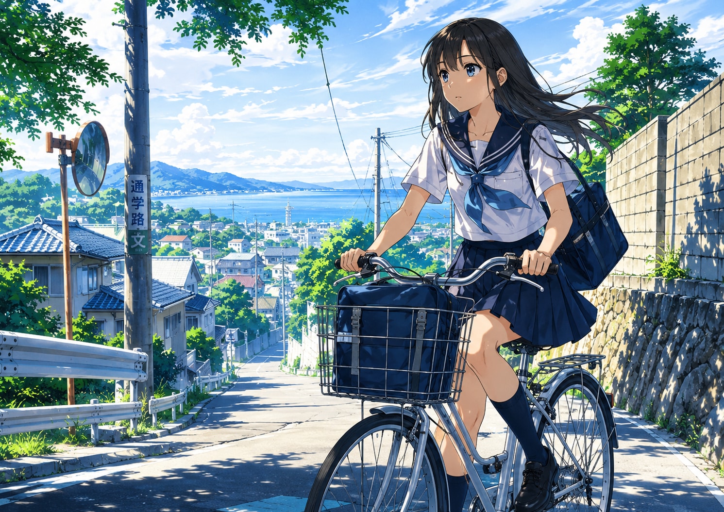 夏の涼風に乗って