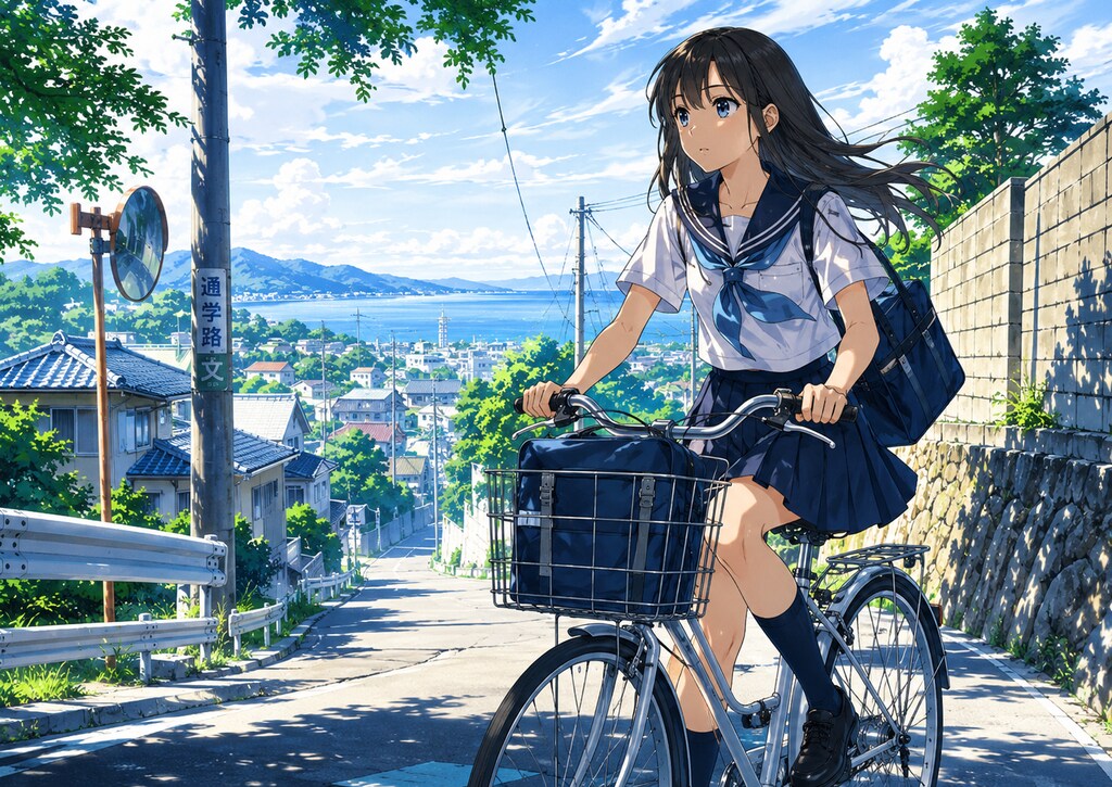 夏の涼風に乗って