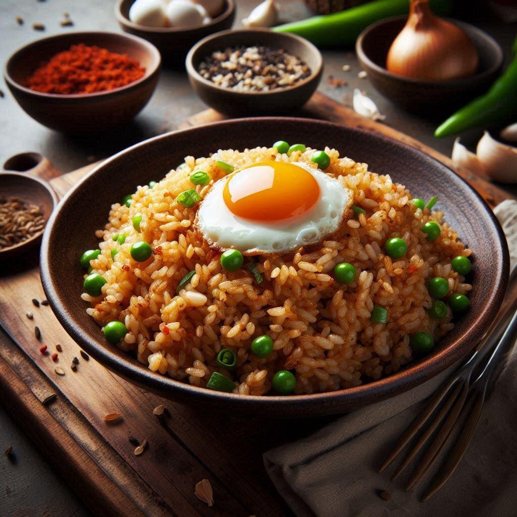 茶チャーハンと黒チャーハン