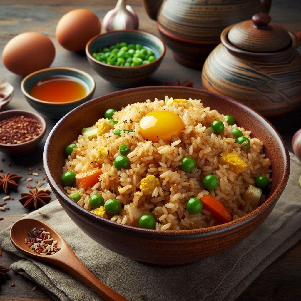 茶チャーハンと黒チャーハン