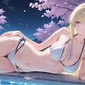 夜桜ビキニ 2枚目