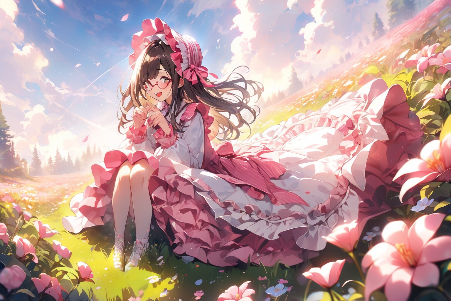 お日様とお花畑のあいだで揺れて、心が二つ避けそうなの。