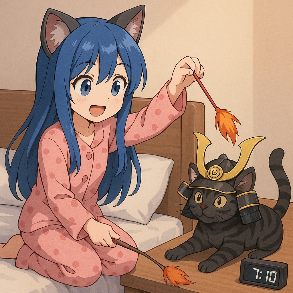 わたしは早起き？なのだー