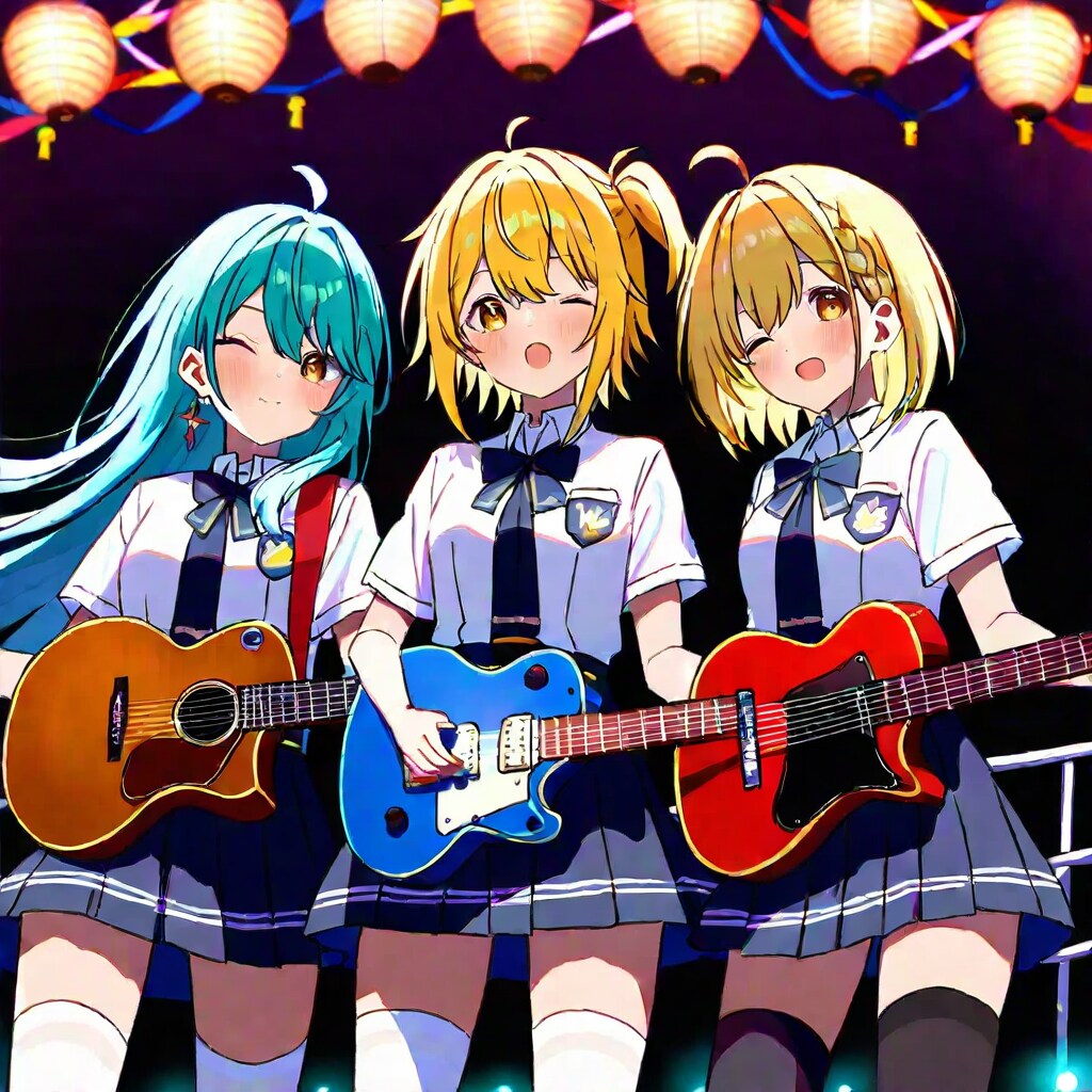学園祭、軽音ライブ | の人気AIイラスト・グラビア