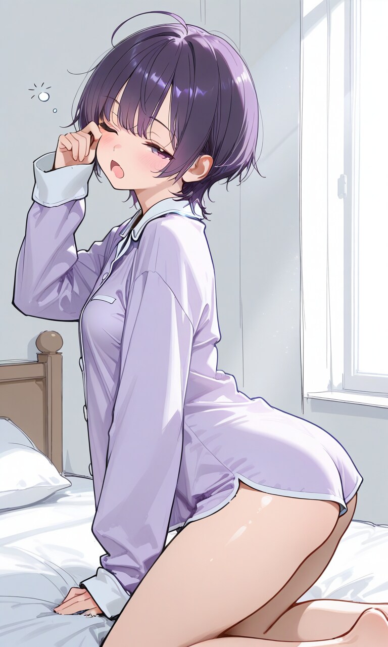 お寝起き烏夜ちゃん