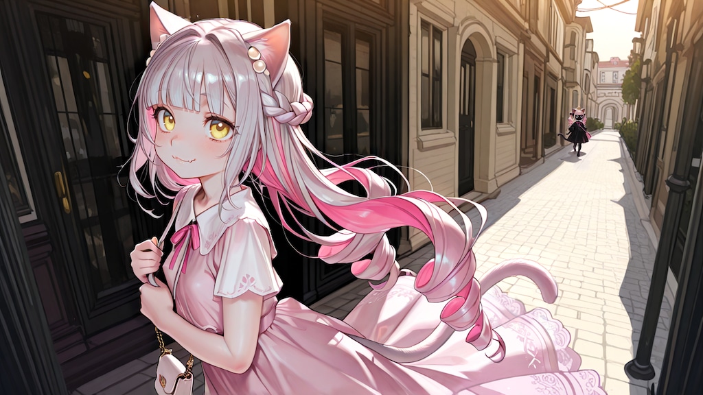 ツインテドリルお団子三つ編みグルグル巻き