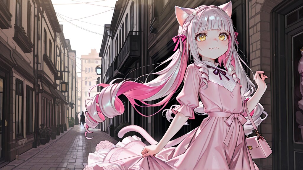 ツインテドリルお団子三つ編みグルグル巻き