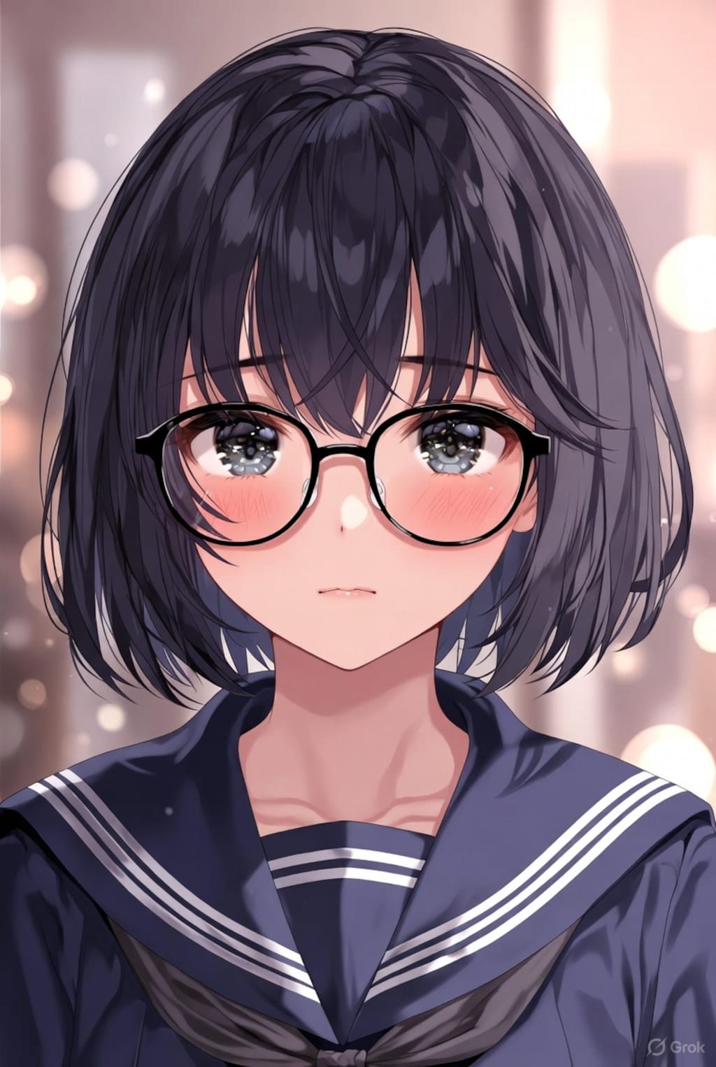 癖メガネっ娘少女