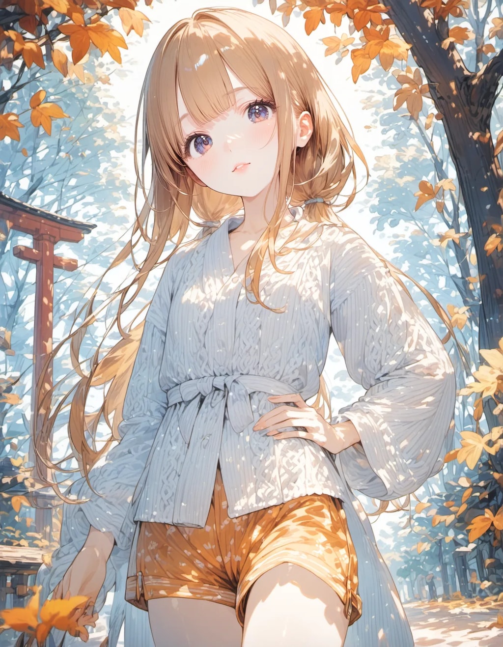 Kimono in the Autumn Light