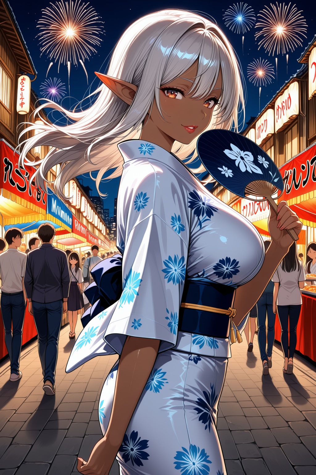 うちのダークエルフさんの夏コーデ